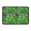 Exotic Tropical Leaves Pattern Print Kitchen Mat