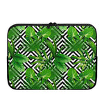 Exotic Tropical Leaves Pattern Print Laptop Sleeve