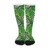 Exotic Tropical Leaves Pattern Print Long Socks