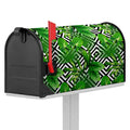 Exotic Tropical Leaves Pattern Print Mailbox Cover
