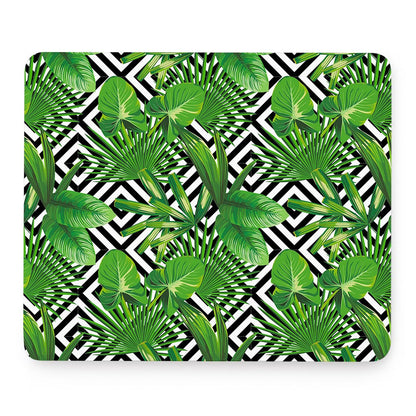 Exotic Tropical Leaves Pattern Print Mouse Pad