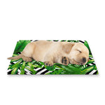 Exotic Tropical Leaves Pattern Print Pet Cooling Mat Cover