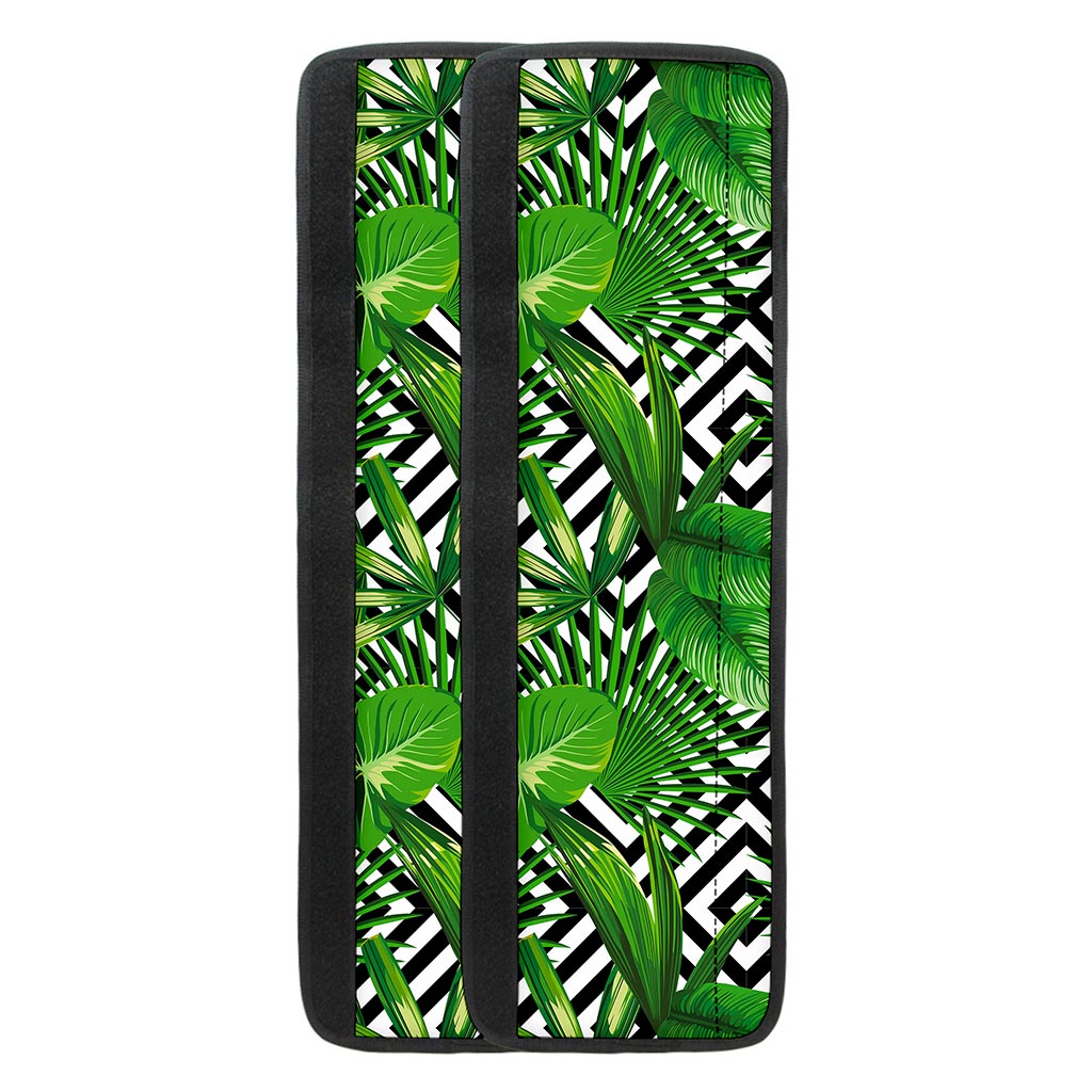 Exotic Tropical Leaves Pattern Print Refrigerator Handle Covers