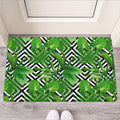 Exotic Tropical Leaves Pattern Print Rubber Doormat