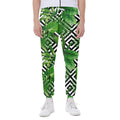 Exotic Tropical Leaves Pattern Print Joggers