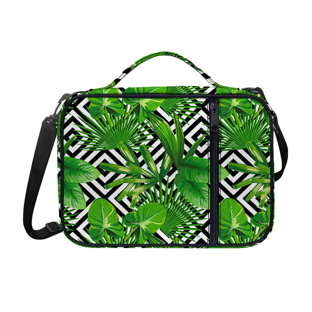 Exotic Tropical Leaves Pattern Print Shoulder Strap Bible Bag