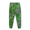 Exotic Tropical Leaves Pattern Print Sweatpants