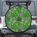 Exotic Tropical Leaves Pattern Print Tire Cover With Camera Hole