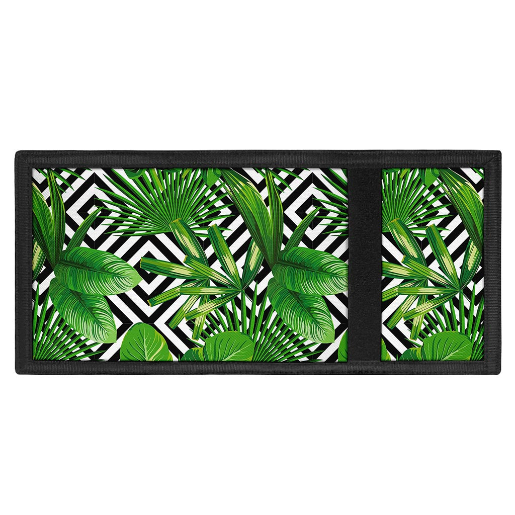Exotic Tropical Leaves Pattern Print Trifold Wallet