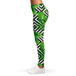 Exotic Tropical Leaves Pattern Print Women's Leggings