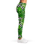 Exotic Tropical Leaves Pattern Print Women's Leggings