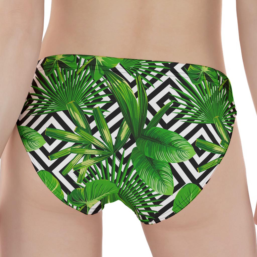 Exotic Tropical Leaves Pattern Print Women's Panties