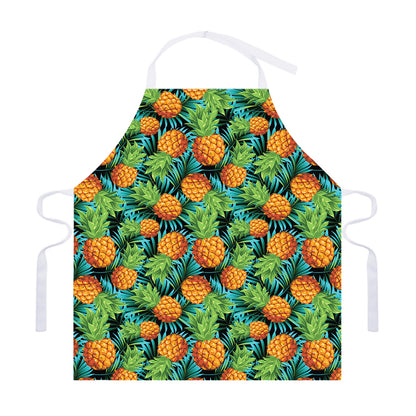 Exotic Tropical Pineapple Pattern Print Adjustable Apron
