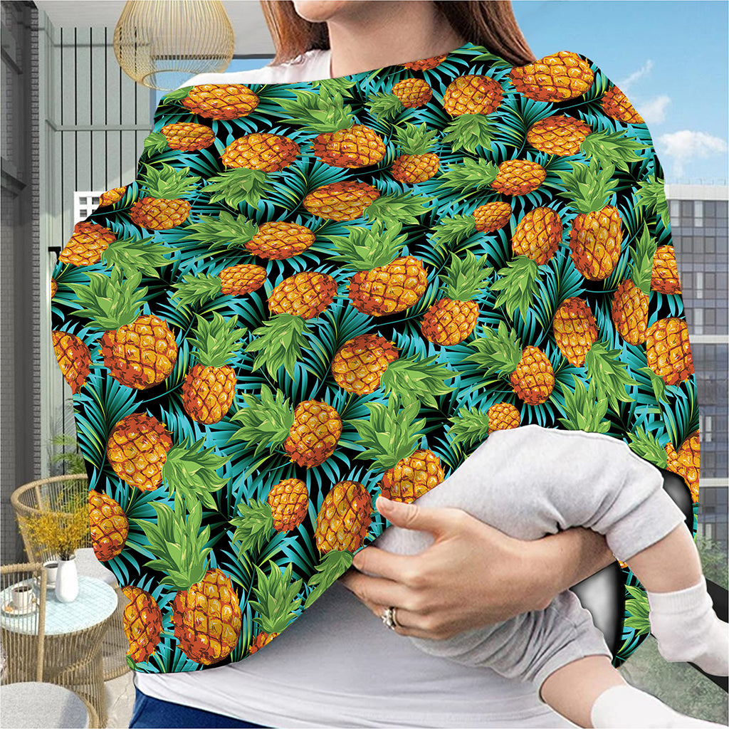 Exotic Tropical Pineapple Pattern Print Baby Seat Cover