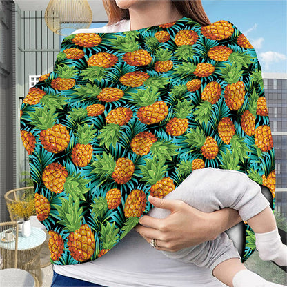 Exotic Tropical Pineapple Pattern Print Baby Seat Cover