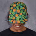 Exotic Tropical Pineapple Pattern Print Baseball Cap