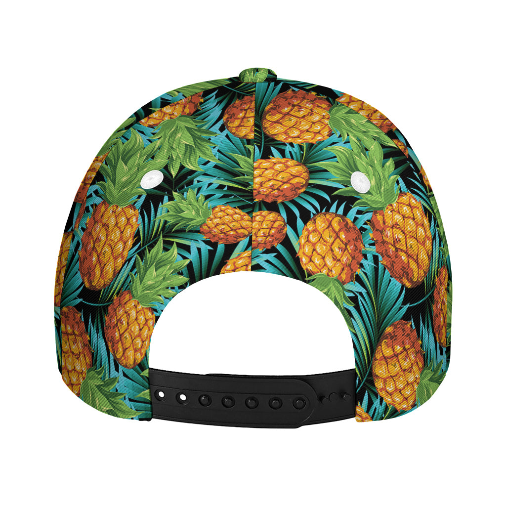 Exotic Tropical Pineapple Pattern Print Baseball Cap