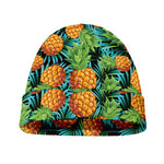 Exotic Tropical Pineapple Pattern Print Beanie