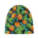 Exotic Tropical Pineapple Pattern Print Beanie