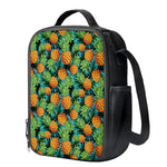 Exotic Tropical Pineapple Pattern Print Crossbody Lunch Bag