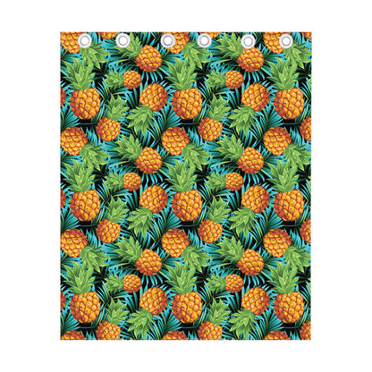 Exotic Tropical Pineapple Pattern Print Curtain