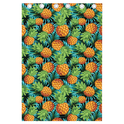Exotic Tropical Pineapple Pattern Print Curtain
