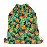 Exotic Tropical Pineapple Pattern Print Drawstring Bag