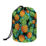 Exotic Tropical Pineapple Pattern Print Drawstring Makeup Bag