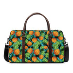 Exotic Tropical Pineapple Pattern Print Duffle Bag