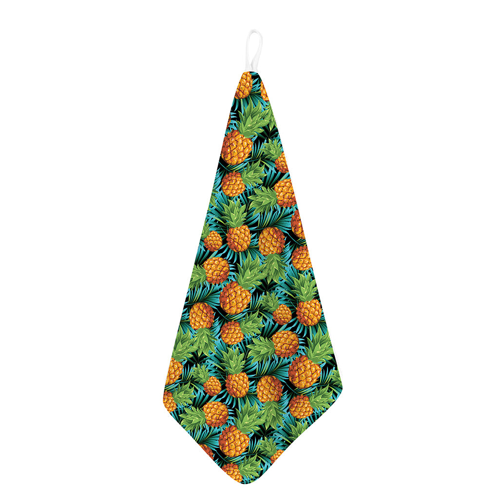 Exotic Tropical Pineapple Pattern Print Hand Towel