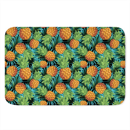 Exotic Tropical Pineapple Pattern Print Indoor Door Mat