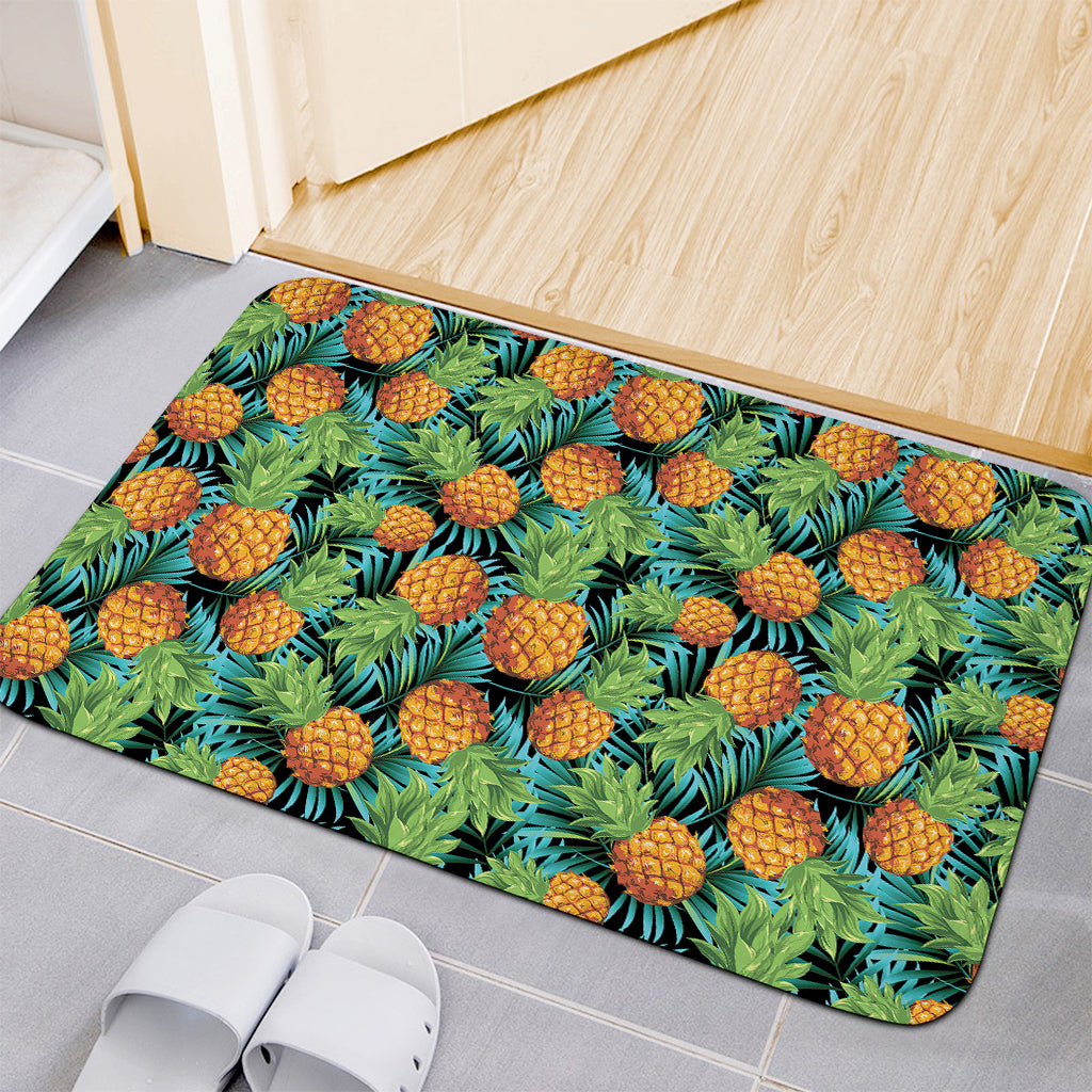 Exotic Tropical Pineapple Pattern Print Indoor Door Mat