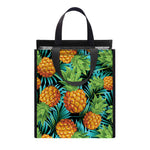 Exotic Tropical Pineapple Pattern Print Insulated Lunch Tote