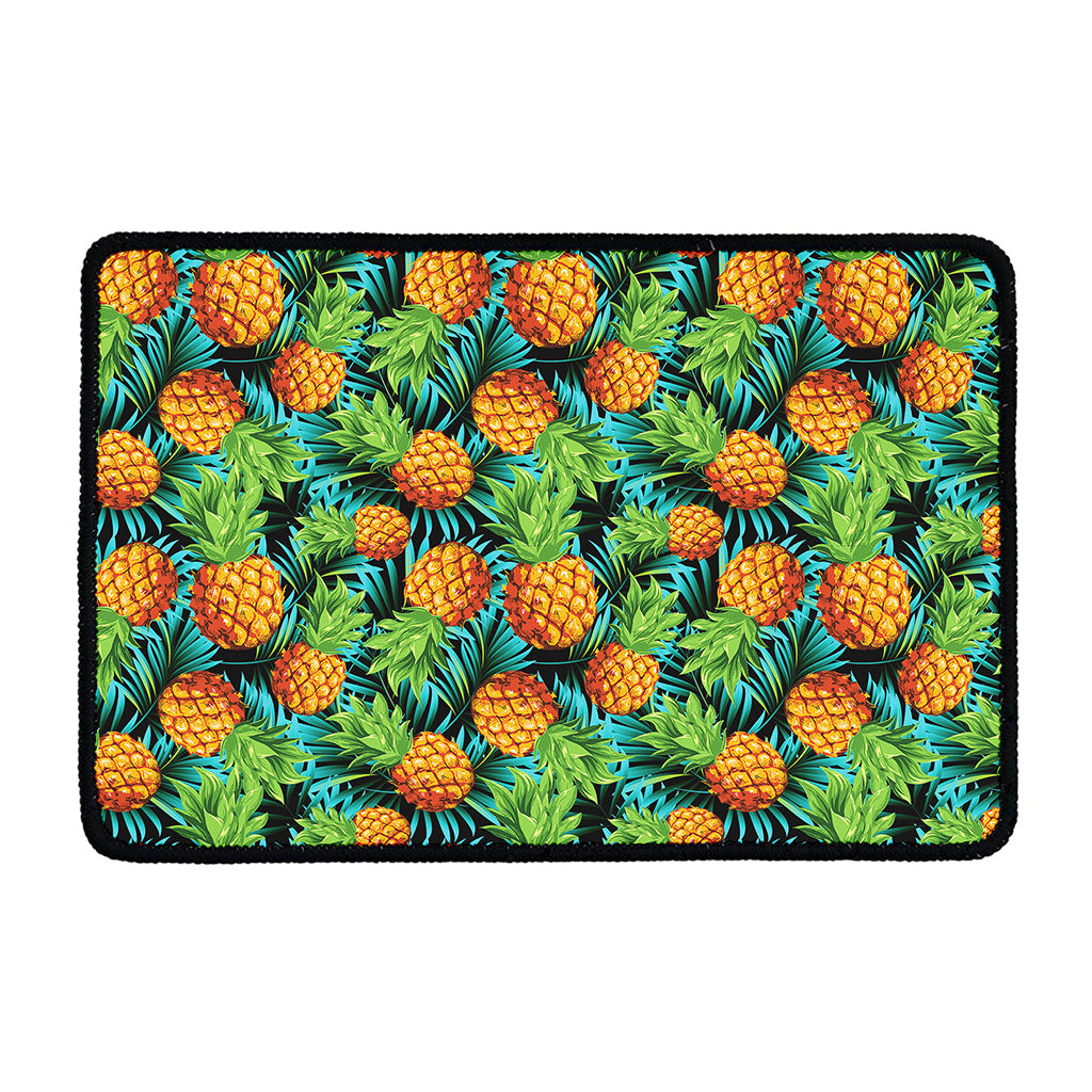 Exotic Tropical Pineapple Pattern Print Kitchen Mat