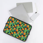 Exotic Tropical Pineapple Pattern Print Laptop Sleeve