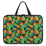 Exotic Tropical Pineapple Pattern Print Laptop Sleeve With Handle