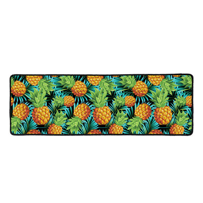 Exotic Tropical Pineapple Pattern Print Long Kitchen Mat
