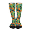 Exotic Tropical Pineapple Pattern Print Long Socks