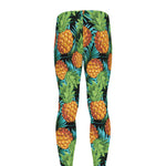 Exotic Tropical Pineapple Pattern Print Men's leggings