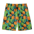 Exotic Tropical Pineapple Pattern Print Men's Swim Trunks