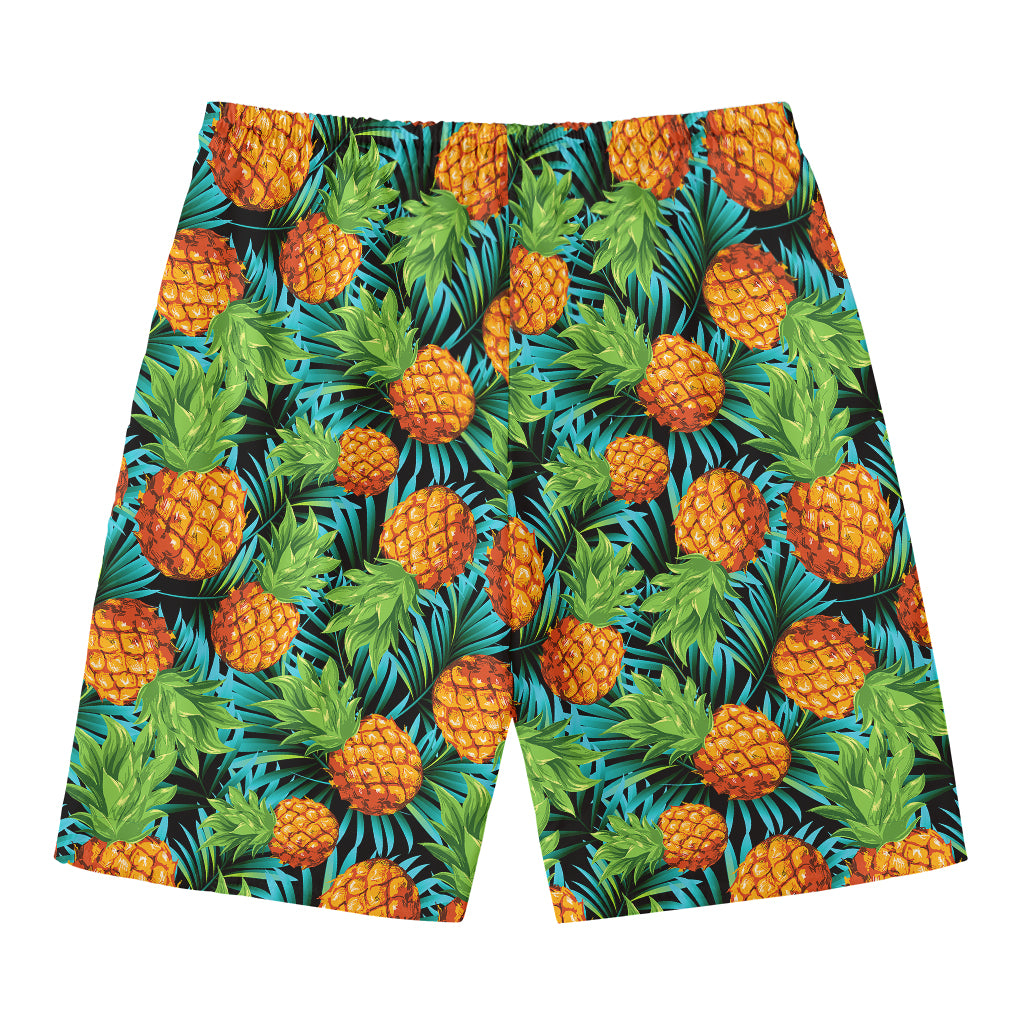 Exotic Tropical Pineapple Pattern Print Men's Swim Trunks
