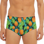 Exotic Tropical Pineapple Pattern Print Men's Triangle Swim Briefs