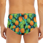 Exotic Tropical Pineapple Pattern Print Men's Triangle Swim Briefs