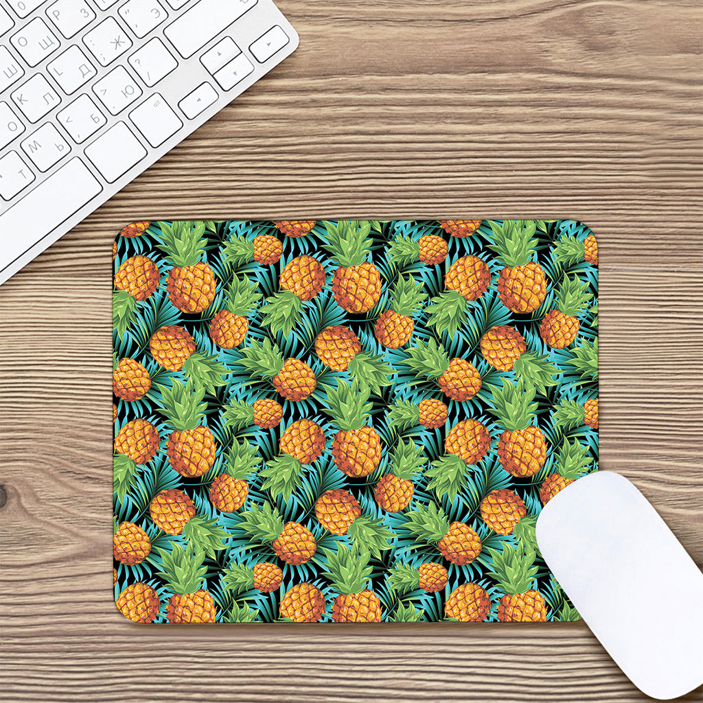 Exotic Tropical Pineapple Pattern Print Mouse Pad