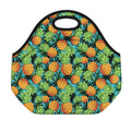 Exotic Tropical Pineapple Pattern Print Neoprene Lunch Bag