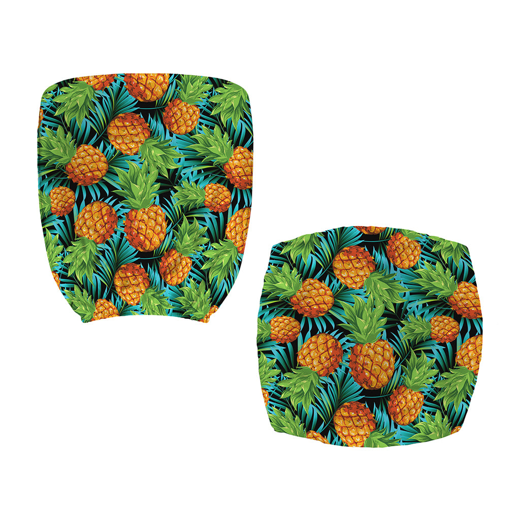 Exotic Tropical Pineapple Pattern Print Office Chair Cover