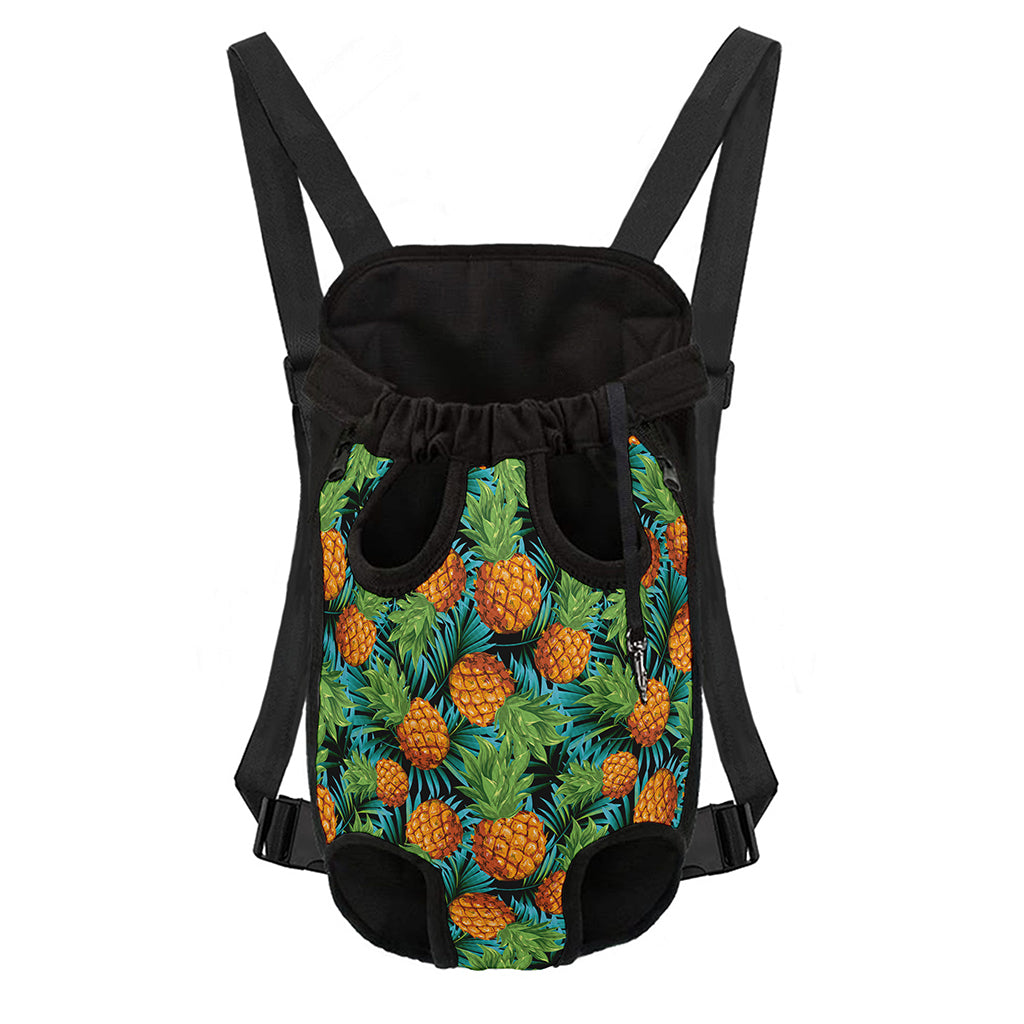 Exotic Tropical Pineapple Pattern Print Pet Carrier Backpack