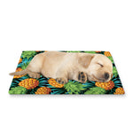 Exotic Tropical Pineapple Pattern Print Pet Cooling Mat Cover