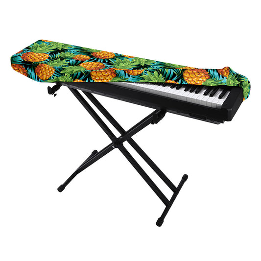 Exotic Tropical Pineapple Pattern Print Piano Keyboard Cover