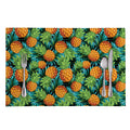 Exotic Tropical Pineapple Pattern Print Placemat